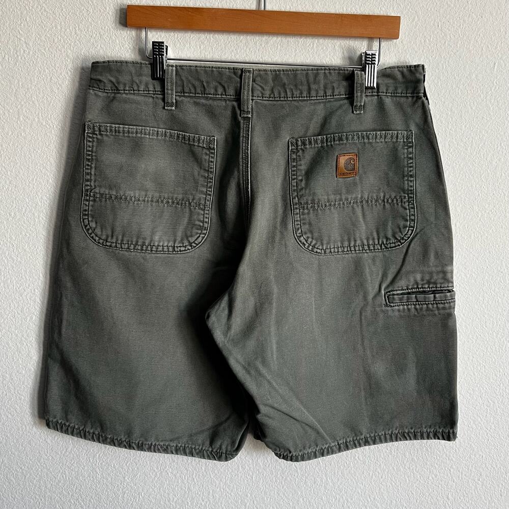 Carhartt B203 DMS green work wear carpenter shorts